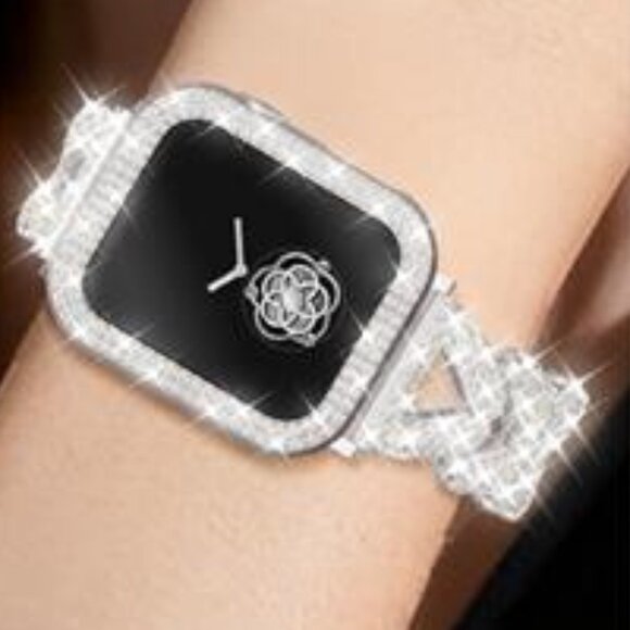 NEW Rhinestone APple Watch Band with Case - Picture 4 of 7
